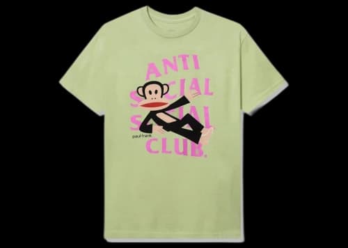 Anti Social Social Club x Paul Frank Laying Tee Pistachio