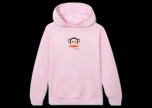 Anti Social Social Club x Paul Frank Youth Logo Hoodie Pink