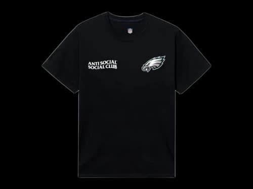 Anti Social Social Club x Philadelphia Eagles Team Tee Black