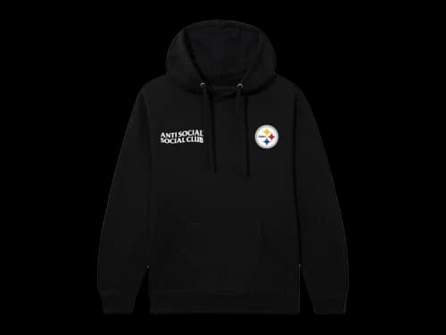 Anti Social Social Club x Pittsburgh Steelers Team Hoodie Black