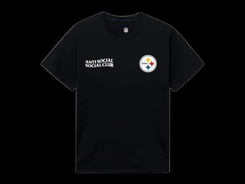 Anti Social Social Club x Pittsburgh Steelers Team Tee Black
