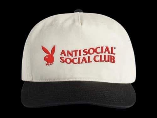 Anti Social Social Club x Playboy Of The Year Snapback White/Black