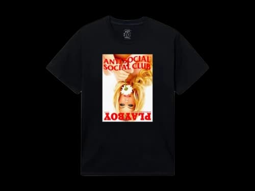 Anti Social Social Club x Playboy Of The Year Tee Black
