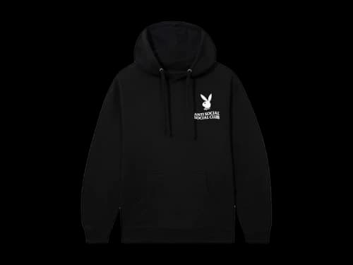 Anti Social Social Club x Playboy Read It Hoodie Black
