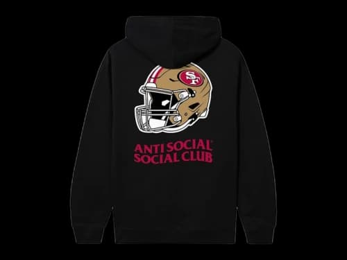 Anti Social Social Club x San Francisco 49ers Impact Hoodie Black