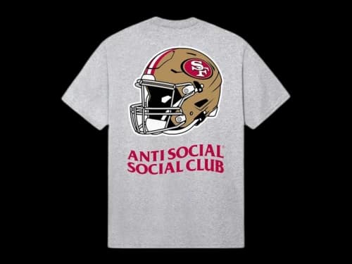 Anti Social Social Club x San Francisco 49ers Impact Tee Grey