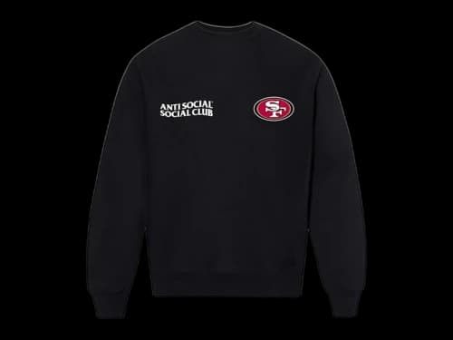 Anti Social Social Club x San Francisco 49ers Team Crewneck Black