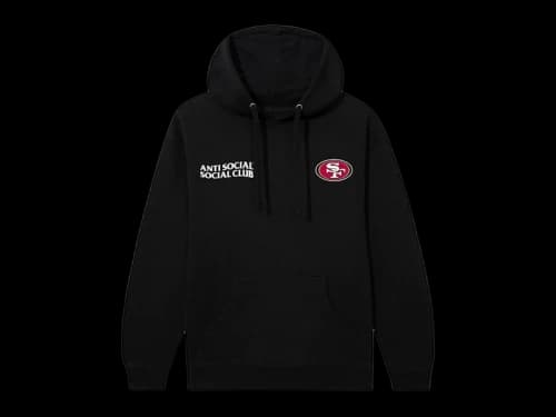 Anti Social Social Club x San Francisco 49ers Team Hoodie Black