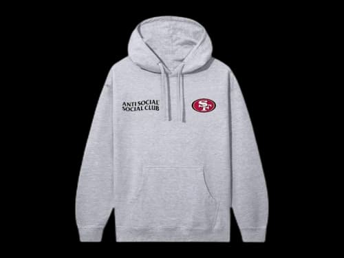 Anti Social Social Club x San Francisco 49ers Team Hoodie Grey