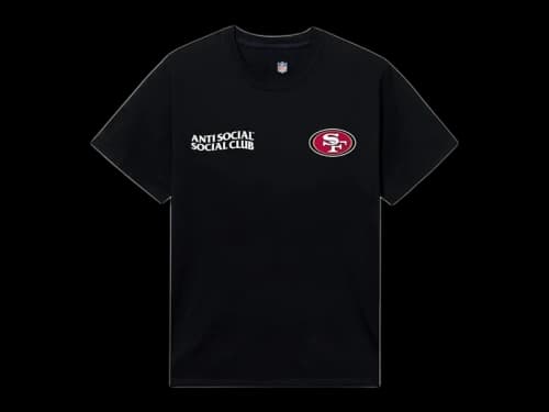 Anti Social Social Club x San Francisco 49ers Team Tee Black