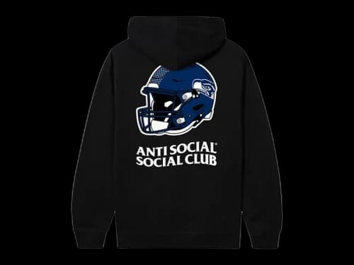 Anti Social Social Club x Seattle Seahawks Impact Hoodie Black