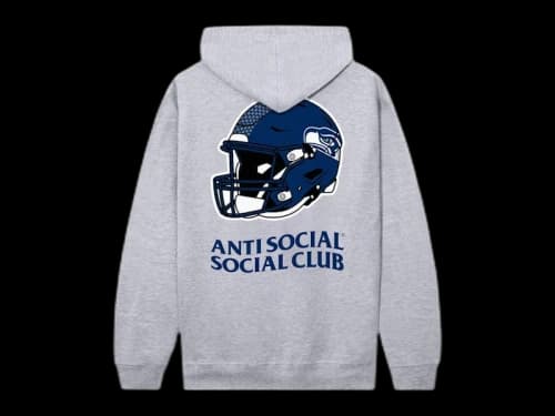 Anti Social Social Club x Seattle Seahawks Impact Hoodie Grey