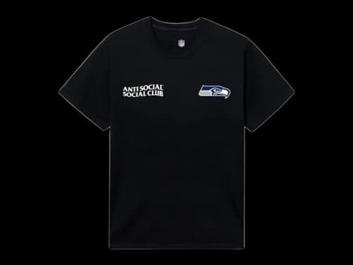 Anti Social Social Club x Seattle Seahawks Impact Tee Black