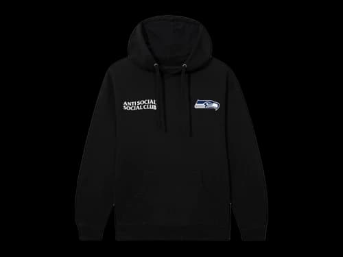 Anti Social Social Club x Seattle Seahawks Team Hoodie Black