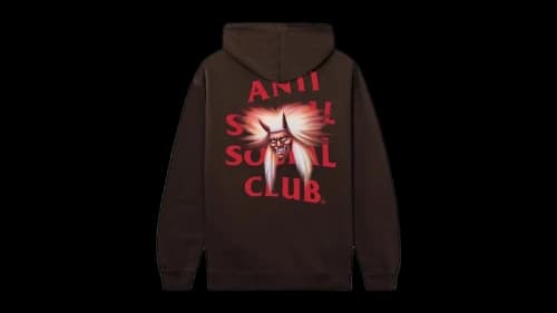 Anti Social Social Club x Shinobi Flying Demon Hoodie Brown