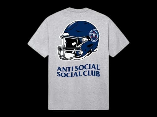 Anti Social Social Club x Tennessee Titans Impact Tee Grey