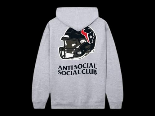 Anti Social Social Club x Texans Impact Hoodie Grey