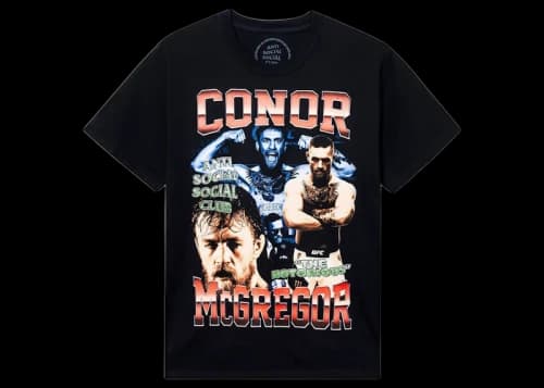Anti Social Social Club x UFC Conor Mcgregor Tee Black