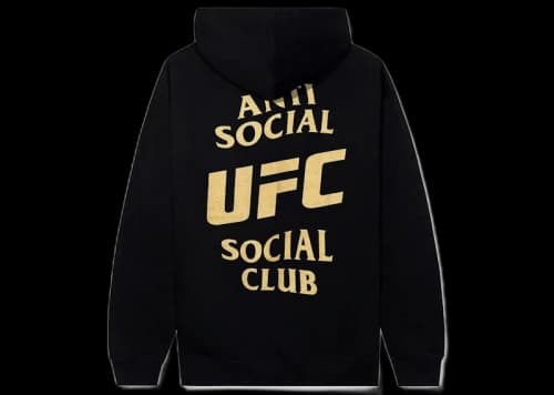 Anti Social Social Club x UFC Self-Titled Hoodie Black