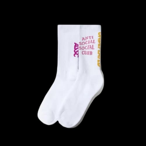 Anti Social Social Club x Undefeated Socks White