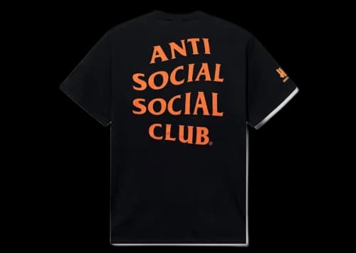 Anti Social Social Club x Undefeated Still Paranoid Tee Black