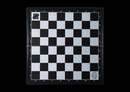 Anti Social Social Club x Undefeated Travel Magnetic Chess Set Black