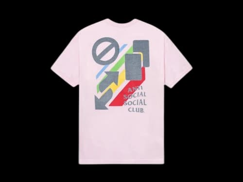 Anti Social Social Club x UNO Wild Reflective Tee Light Pink