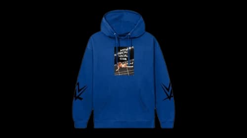 Anti Social Social Club x WWE American Nightmare Hoodie Royal
