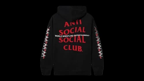 Anti Social Social Club x WWE Entertainment Hoodie Black