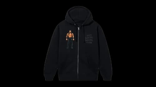 Anti Social Social Club x WWE Roman Reigns Zip-Hoodie Black
