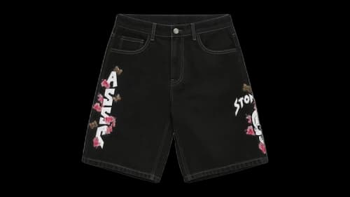 Anti Social Social Club x WWE Stone Cold Embroidered Short Black