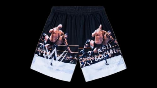 Anti Social Social Club x WWE The Rock Shorts Multicolor