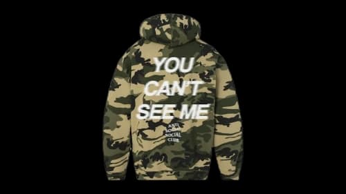 Anti Social Social Club x WWE You Can't See Me Hoodie Camo