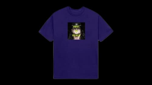 Anti Social Social Club x WWE You Will Rest In Peace Tee Purple