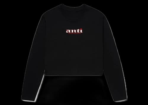 Anti Social Social Club You Don't Know Me Women's Crop L/S Tee Black