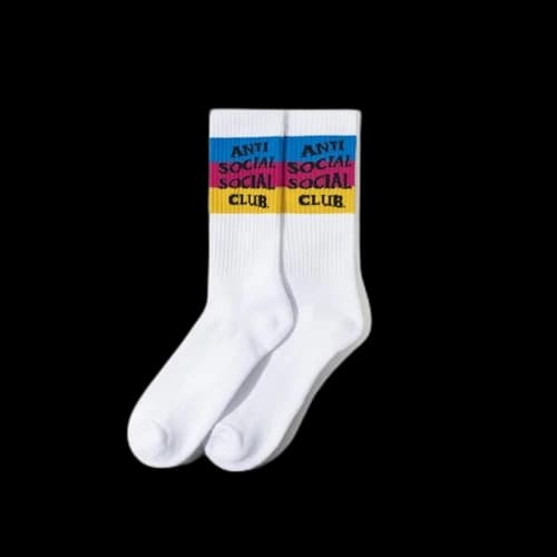 Anti Social Social Club You Don't See Me Socks Black/White