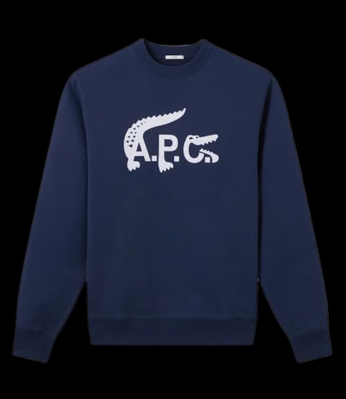 A.P.C. x Lacoste Sweatshirt Navy Blue