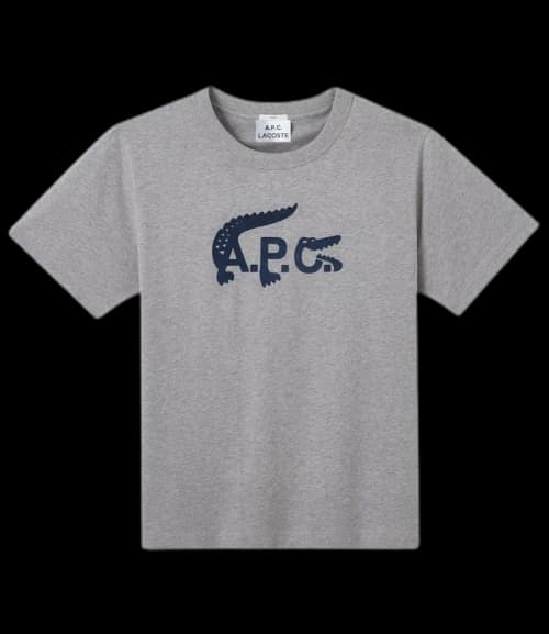 A.P.C. x Lacoste T-shirt Heather Gray
