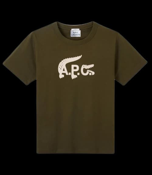 A.P.C. x Lacoste T-shirt Khaki Green