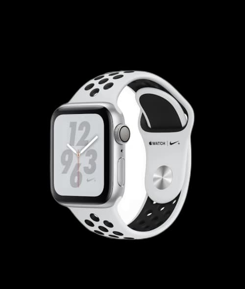 Apple Watch Nike+ Series 4 GPS + Cellular 40mm Silver Aluminum Case with Pure Platinum A1975