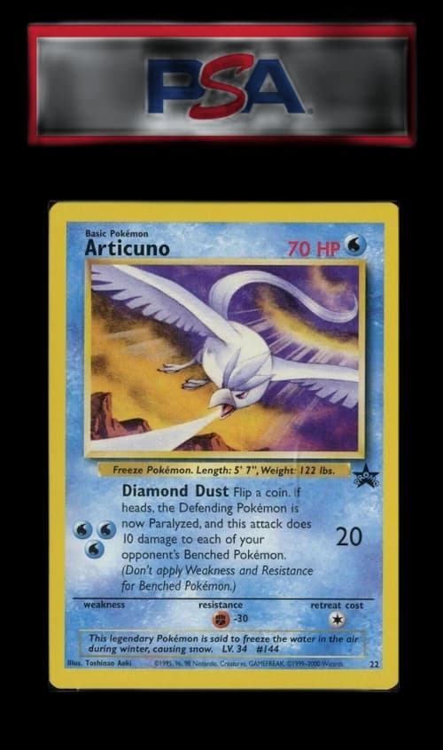 Articuno 2000 Pokemon TCG Promo Black Star #22 (PSA or BGS Graded)