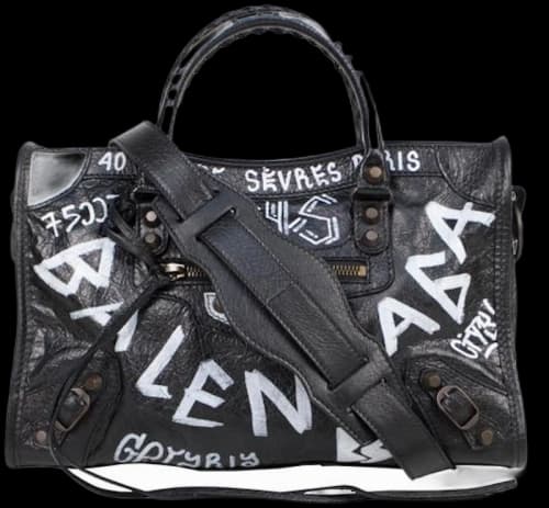 Balenciaga Classic City Arena Graffiti S Black/White