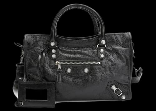 Balenciaga Classic Giant City Shoulder Bag Black
