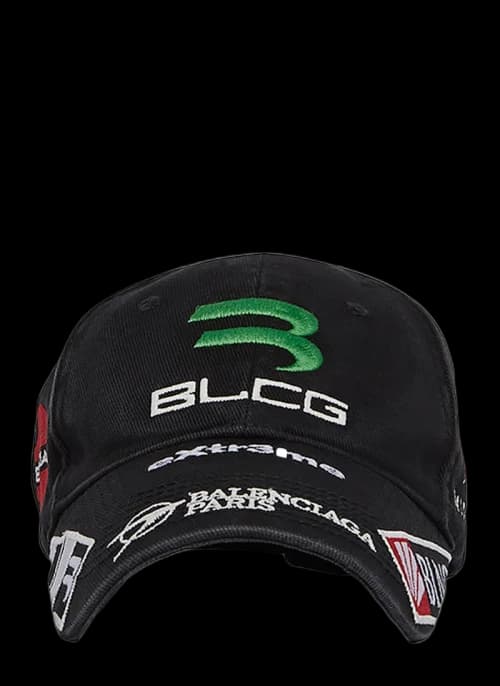 Balenciaga Gamer Embroidered Hat Black