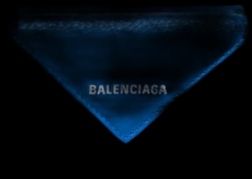 Balenciaga Papier Wallet Mini Bleu Ocean