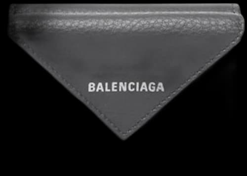 Balenciaga Papier Wallet Mini Gris Fossile