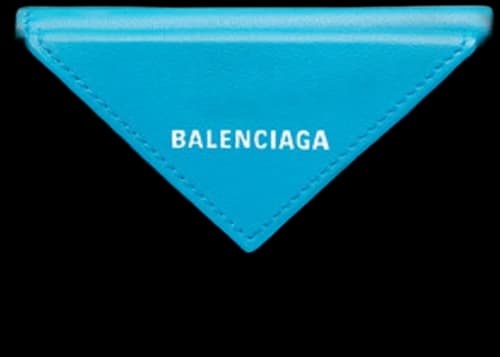 Balenciaga Papier Wallet Mini Light Blue