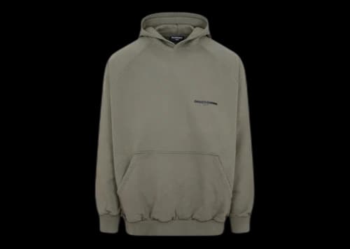 Balenciaga Strike 1917 Oversized Hoodie Khaki