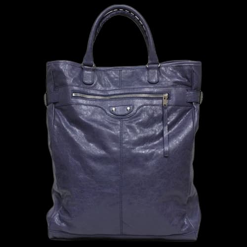 Balenciaga Travel Duffle Bag Arena Fettuccia Cerata Motorcycle Navy Blue