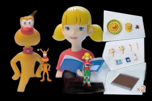 Bandai 5Pro Studios Inspector Gadget Brain & Penny MEGAHERO Action Figure